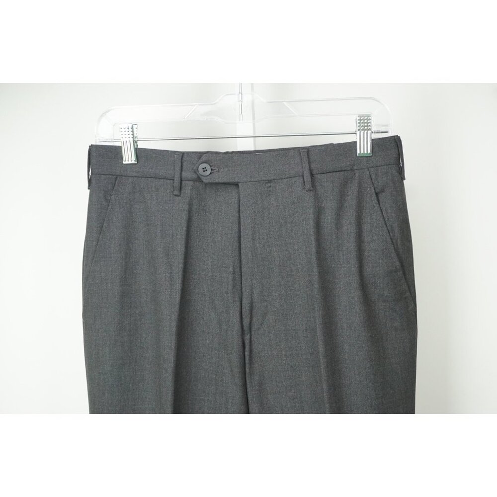 Rota Solid Gray 100% Wool Mens Dress Pants Sz 44 BRAND NEW